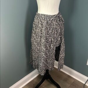 Free People Floral Brown and White Women's Skirt